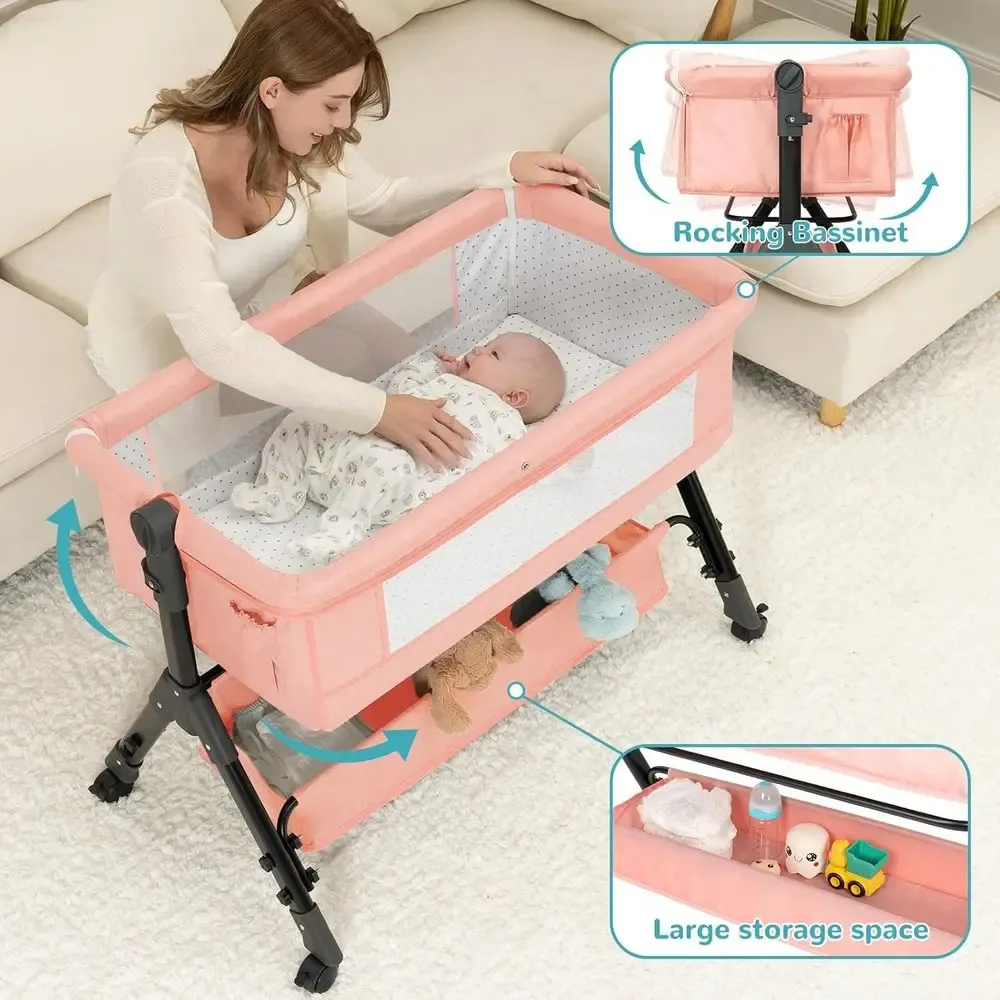 3-in-1 Adjustable Baby Bassinet
