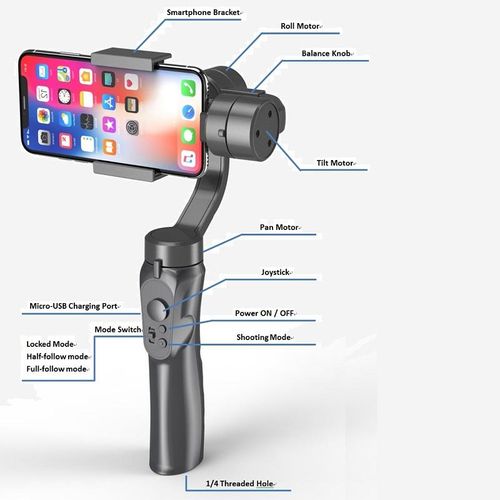 High-quality 3-axis smartphone camera video recording PTZ stabilizer universal joint
