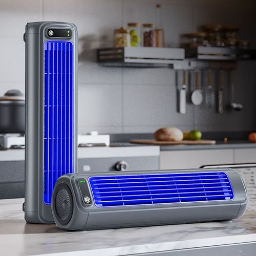 Cordless desktop fan, wall without holes, 3-speed cooling mini air conditioner, floor-standing tower fan, home kitchen