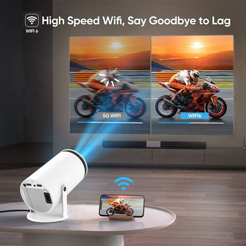 Hot selling HY300 professional projector for home photorealistic 720p resolution portable LCD ultra HD living room wall projection