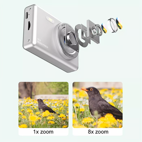 4k ultra-clear 50-megapixel 16x zoom digital camera