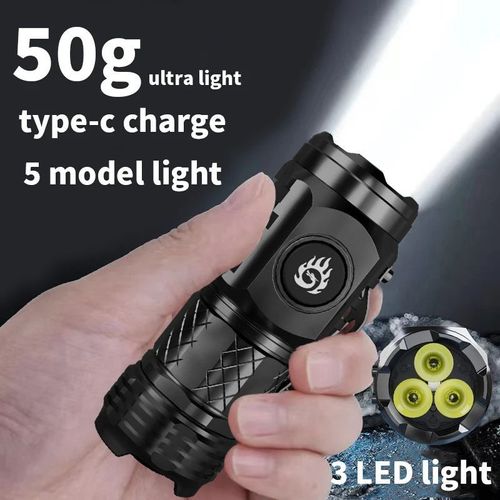 2026 NEW German Three-Eyed Monster Mini Flash Super Power Flashlight→Fast Delivery
