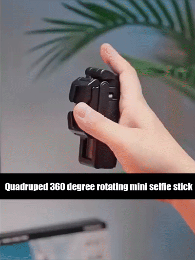 ✅Hot Sale 40% OFF❤️Quadruped 360 degree rotating mini selfie stick