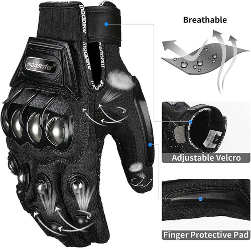 Stainless Steel Hard-Shell Tactical Gloves