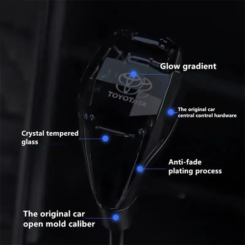 🔥2026 Durable Luxury Crystal LED Gear Knob for Toyota  Color Interior Shift Knob ✨🚘🔥