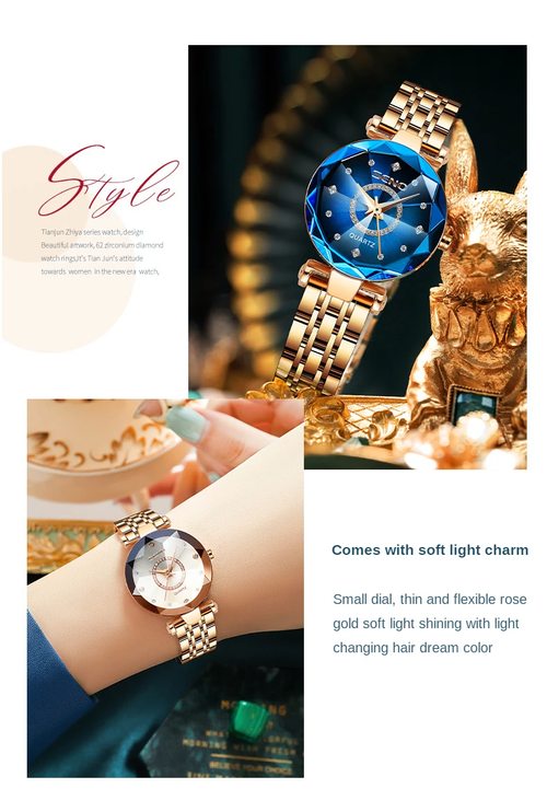 Ocean Star Women Crystal Watch