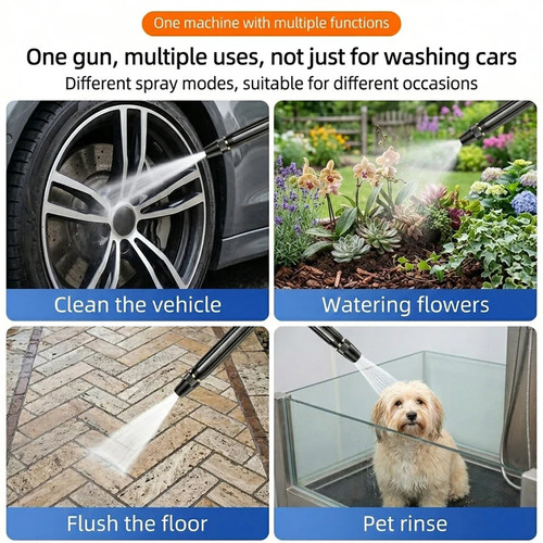 High-Pressure Water Spray Gun – Powerful Cleaning for Cars & Outdoor Use