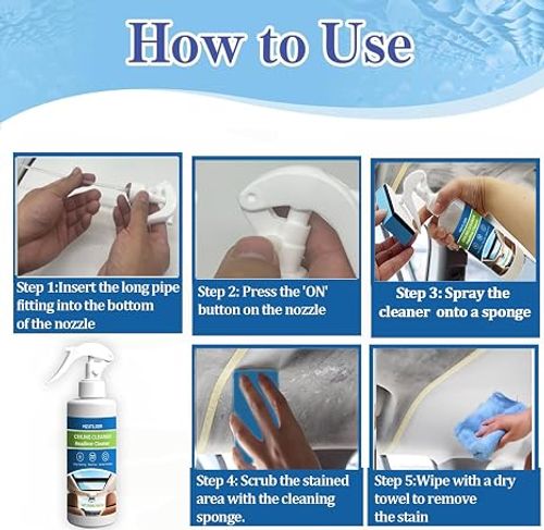 Automotive Rust Remover Spray, Car Iron Powder Rust Remover Spray, Iron Powder Remover, Fast-Acting Iron & Rusts Cleaner for Wheels, Rims, Metal (100ML-2PC)