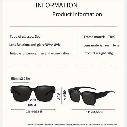 Trendy Cool Convenient Fit Over Sunglasses