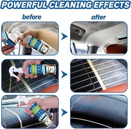 Automotive Rust Remover Spray, Car Iron Powder Rust Remover Spray, Iron Powder Remover, Fast-Acting Iron & Rusts Cleaner for Wheels, Rims, Metal (100ML-2PC)