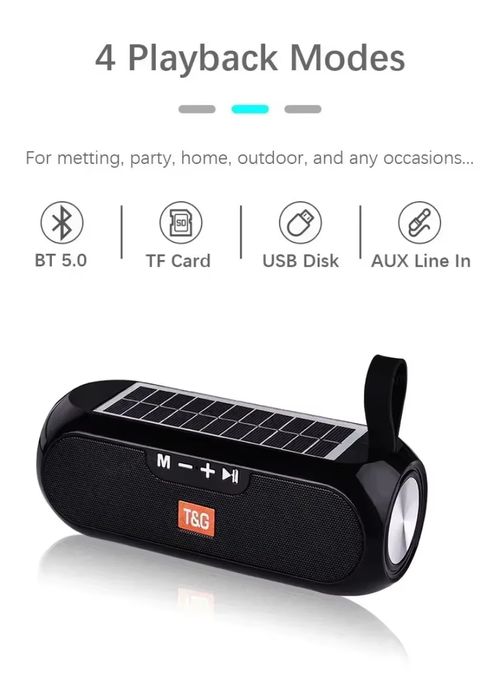 Solar-powered speaker