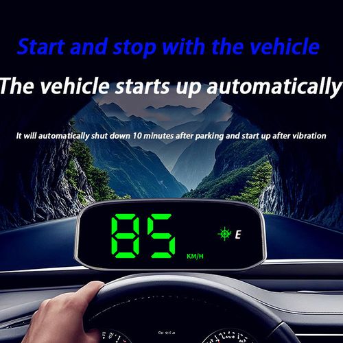 Solar-powered in-car HUD (Head-Up Display)