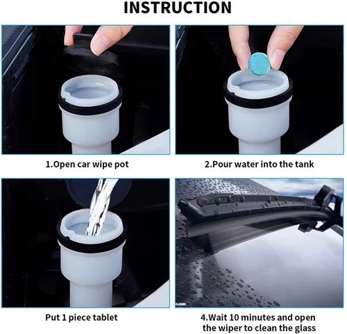 Concentrated Effervescent Tablets for Car Windshield Washer Fluid