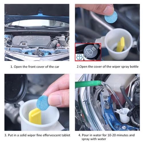 Concentrated Effervescent Tablets for Car Windshield Washer Fluid