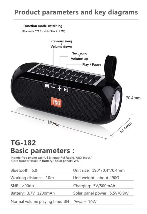 Solar-powered speaker