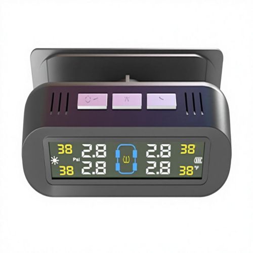 Solar-powered wireless tire pressure monitoring system