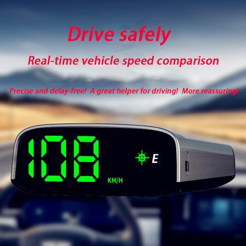 Solar-powered in-car HUD (Head-Up Display)