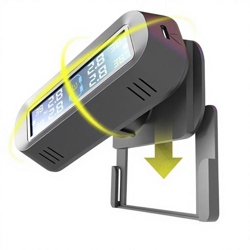 Solar-powered wireless tire pressure monitoring system