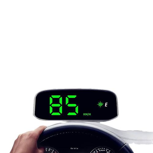 Solar-powered in-car HUD (Head-Up Display)