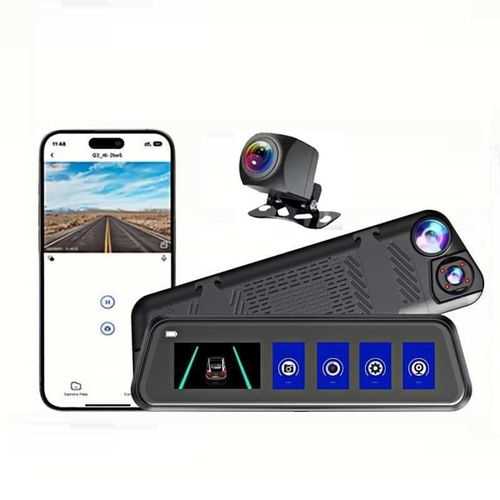 Touchscreen Rearview Mirror Dash Cam
