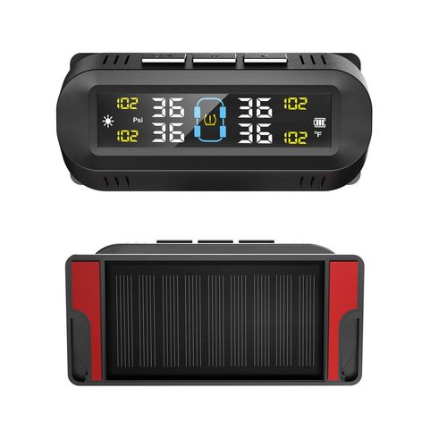 Solar-powered wireless tire pressure monitoring system