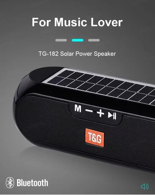 Solar-powered speaker