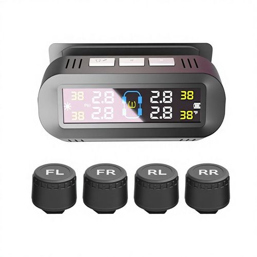 Solar-powered wireless tire pressure monitoring system