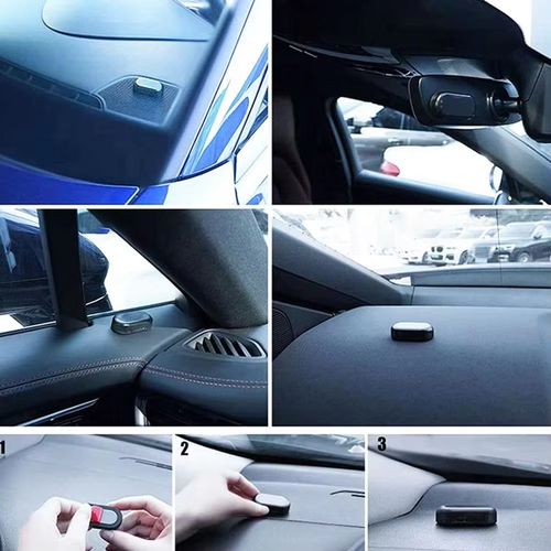 Solar-powered red and blue LED vehicle warning light