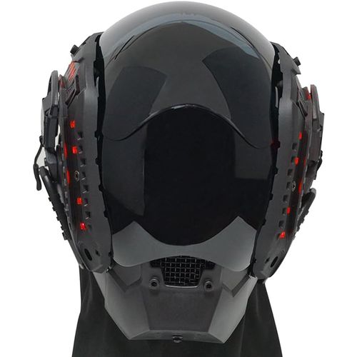 foymi Punk-Style LED Mask – Halloween Cosplay Helmet