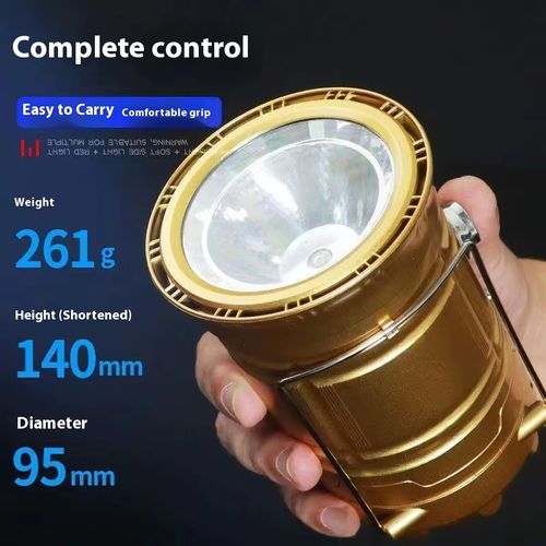 Solar-powered flashlight