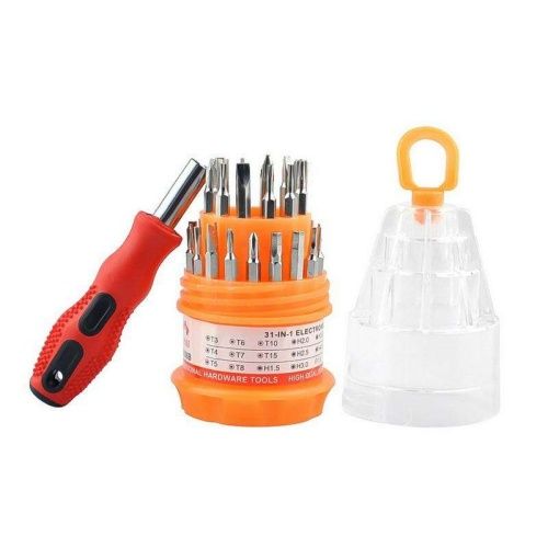 Multifunctional Home DIY 31 in 1 Screw Drivers Bits Set Magnetic Screwdriver Set with Non-slip Rubber Handle Essential Tool Kit
