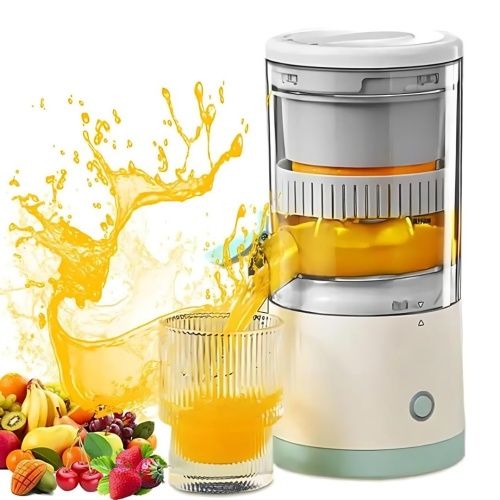 Electric Citrus Juicer Rechargeable - Electric Juicer Machines with USB and Cleaning Brush Portable Compact Juicer for Orange, Lemon, Limes