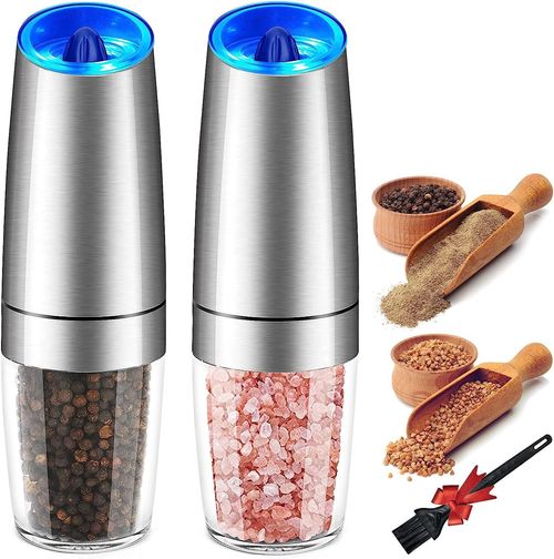 Automatic Gravity Electric Salt and Pepper Grinder Set