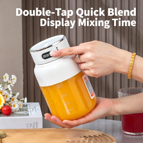 Royalstar Portable USB Rechargeable Juicer Cup, Mini Electric Fruit Blender, Long Battery Life Smoothie Mixer for Home Travel Outdoor