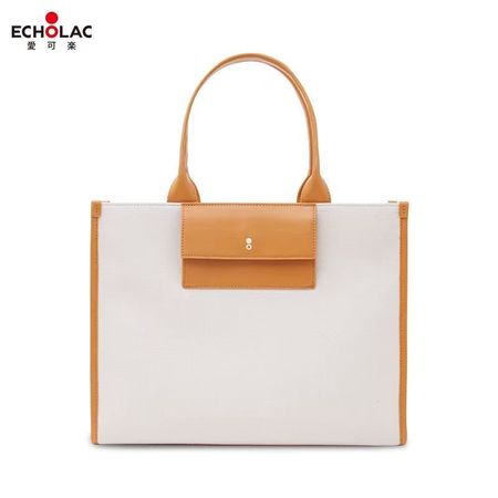 愛可樂Echolac原創托特包ins女包撞色大容量百搭外出通勤手提包
