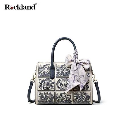 Rockland真皮包包女包2025新款設計感手提媽媽包外出單肩包