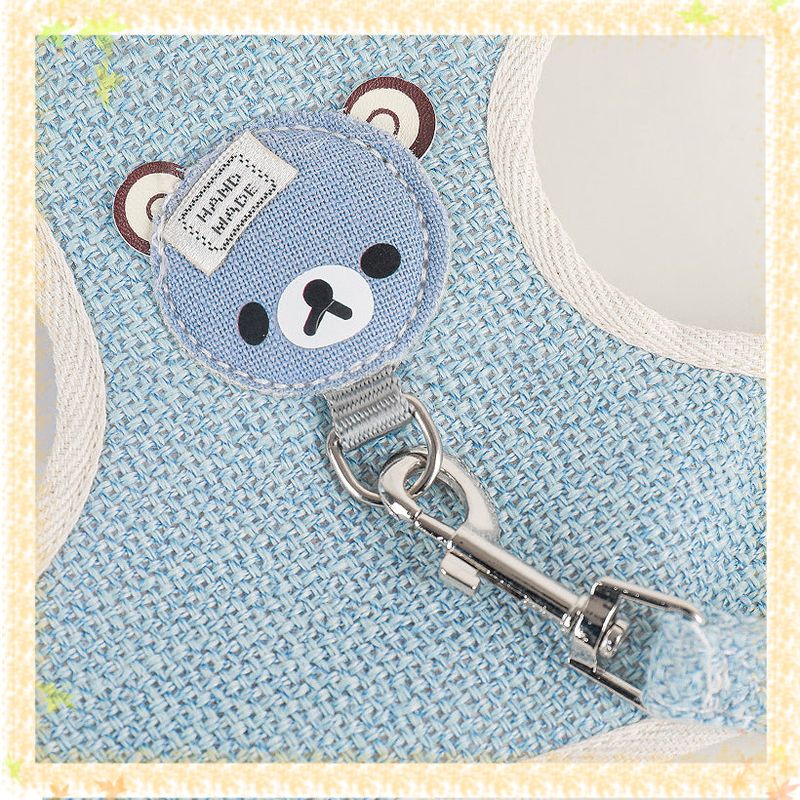 Adjustable Pet Harness + Leash Set Training Walking Leads for Small Cats Dogs Vest Harness Collar Adjust Leashes
