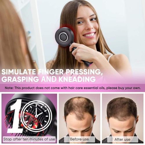 Electric Vibration Massage Comb Red Light Hair Follicle Comb