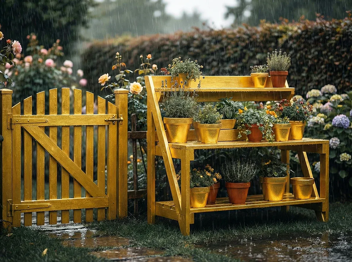 🎨🏡Water-Based Weather-Resistant Gold Paint+TWO PCS+300g