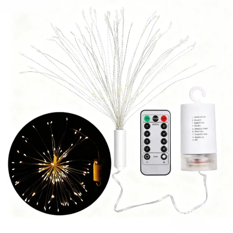 5pcs Solar Powered Hanging Fireworks Lights
