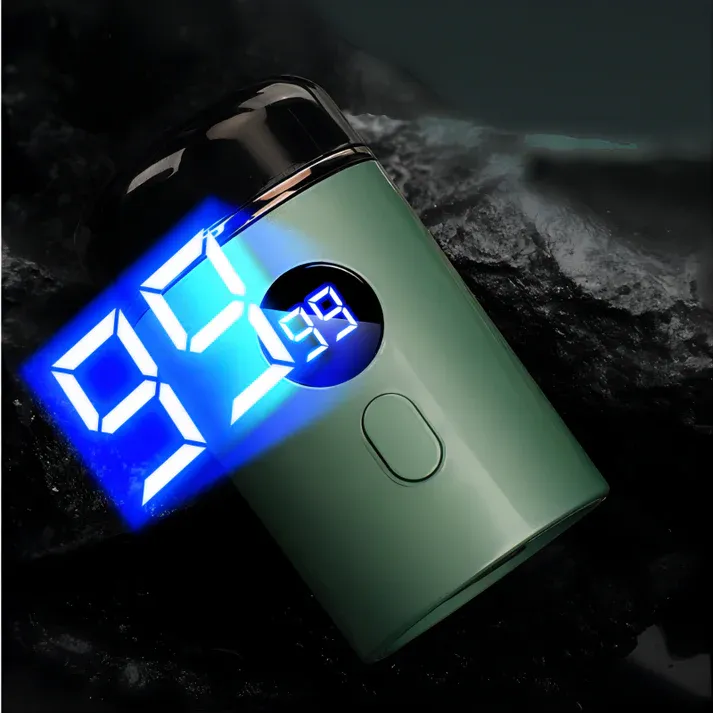 Powerful Mini Electric Shaver with Digital Display