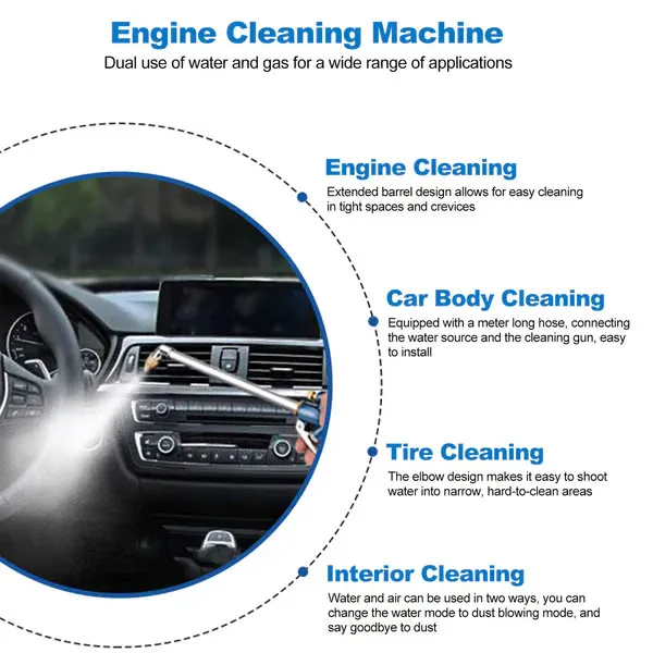 Air and water cleaning gun💥