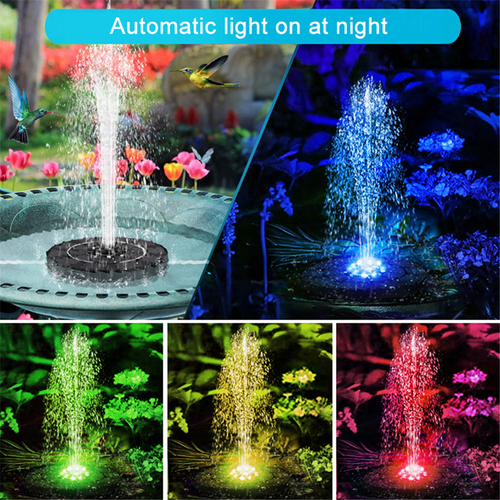 Solar fountain - Outdoor submersible water pump, suitable for ponds, pools, gardens and aquariums