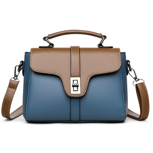 2025 New Products Designer GENUINE LEATHER Luxury Bags Women Crossbody Bags With Flip Lock Colour Blocked Gift