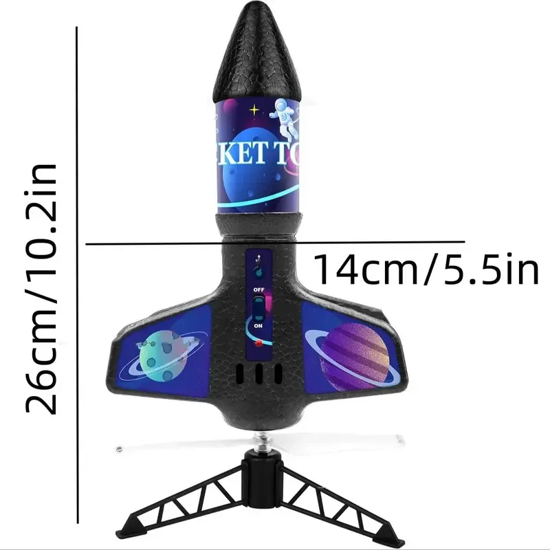 Electric rocket launcher toy
