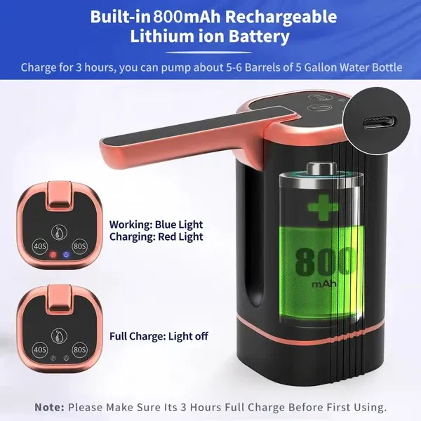 ⏰3-Speed Foldable Water Dispensera