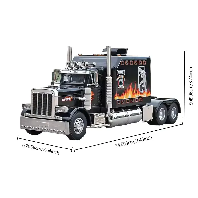 Interactive Realistic Heavy-Duty Semi-Truck Toy