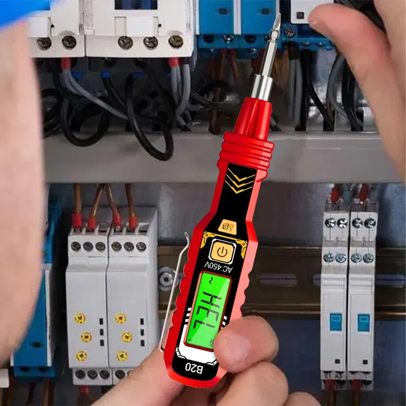 ⏰Non-Contact Voltage Tester with LCD Display