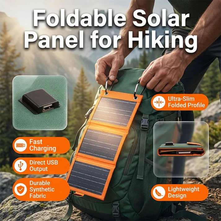 ✨Portable Solar Panel with USB Charging