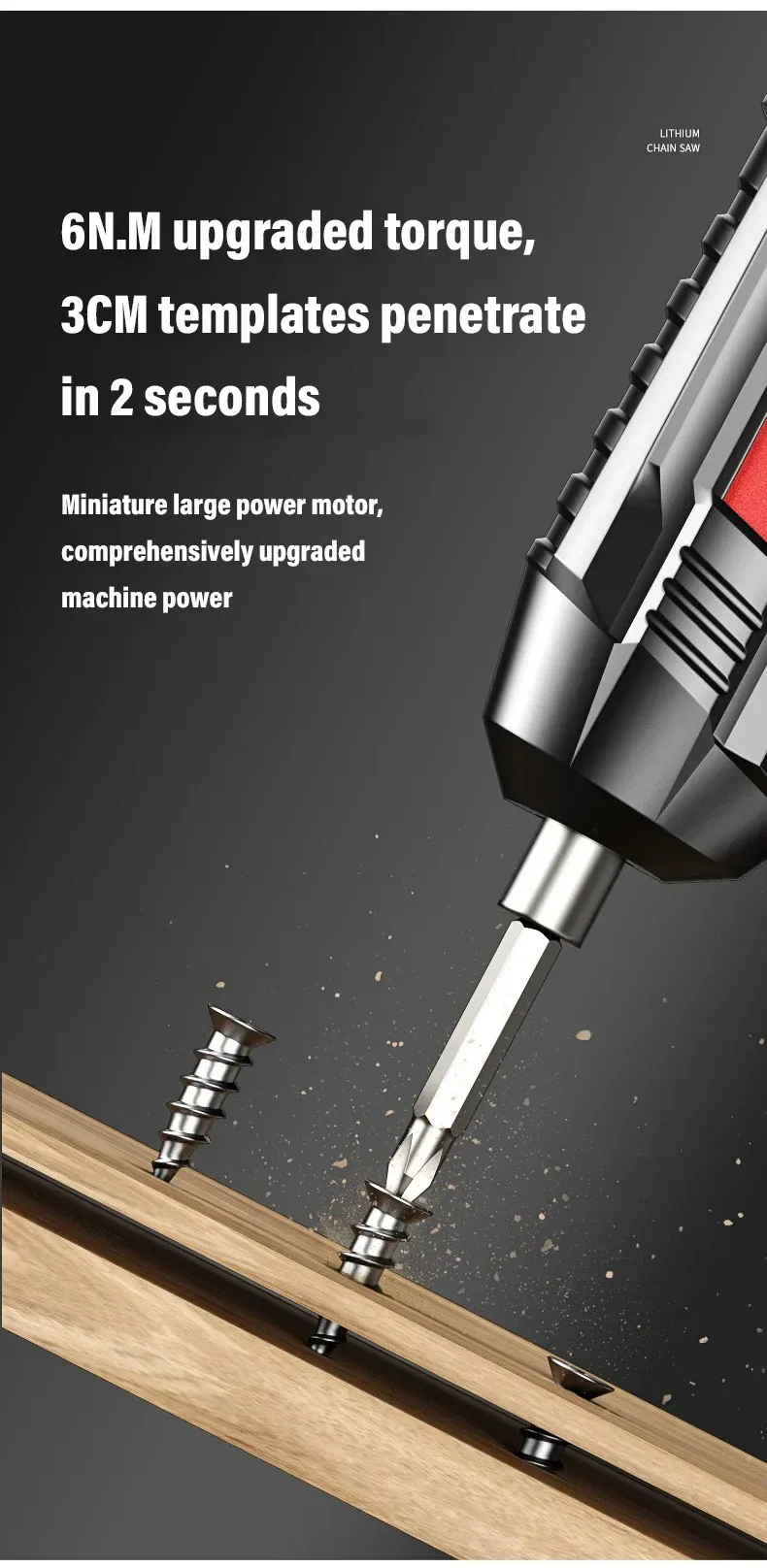 Cordless hand drill High power hand drill Hardware tools Multi-function power tools 47 pieces